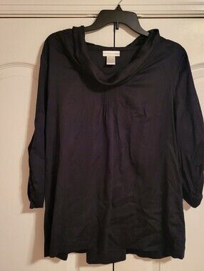 Soft Surroundings Black Cotton Top